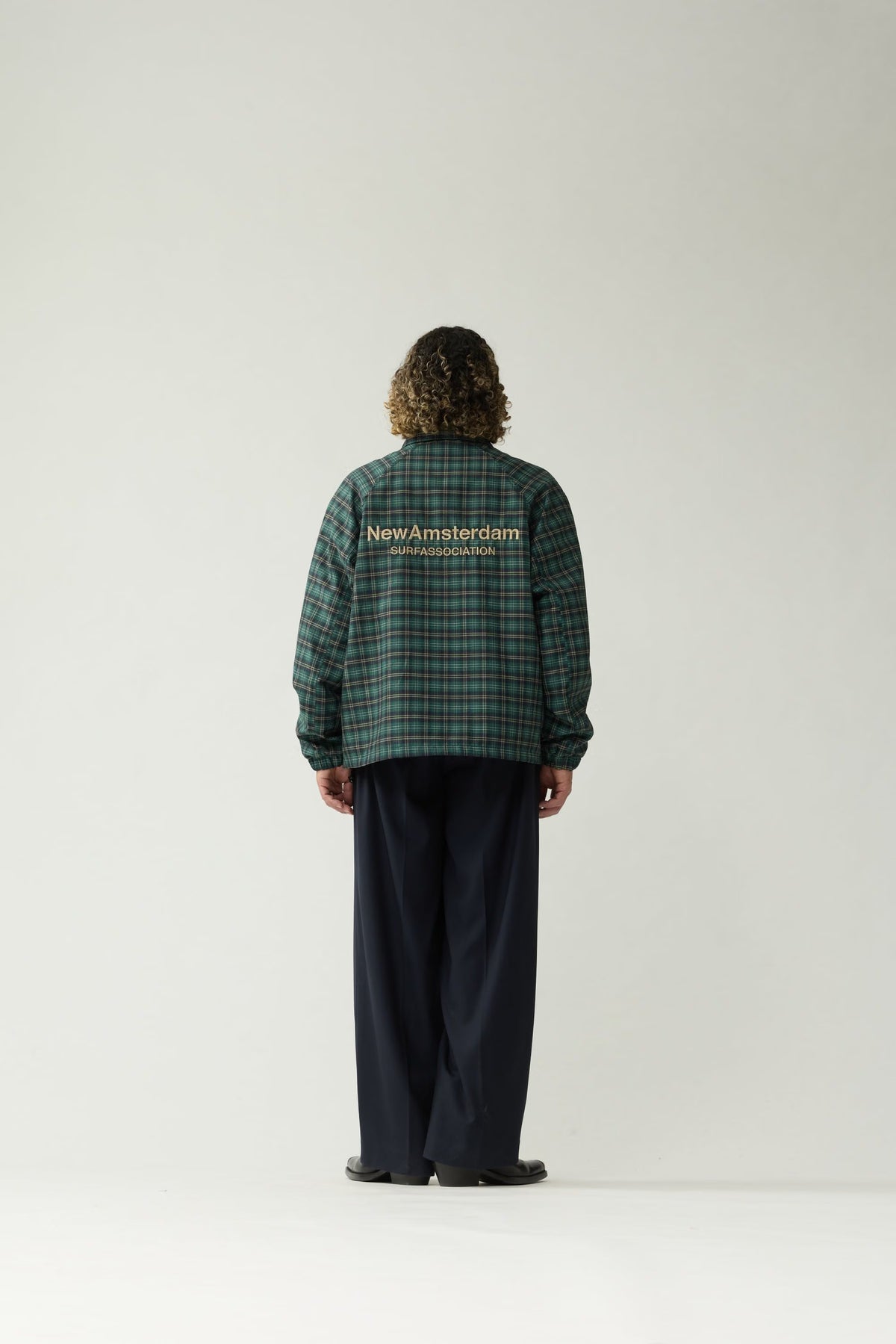 CHAQUETA COACH VERDE CUADROS DE NEW AMSTERDAM