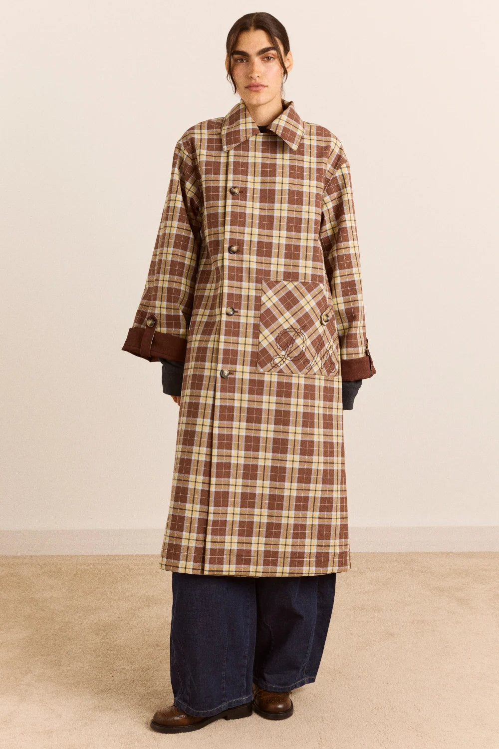 TRENCH JERRY LONGLINE REVERSIBLE