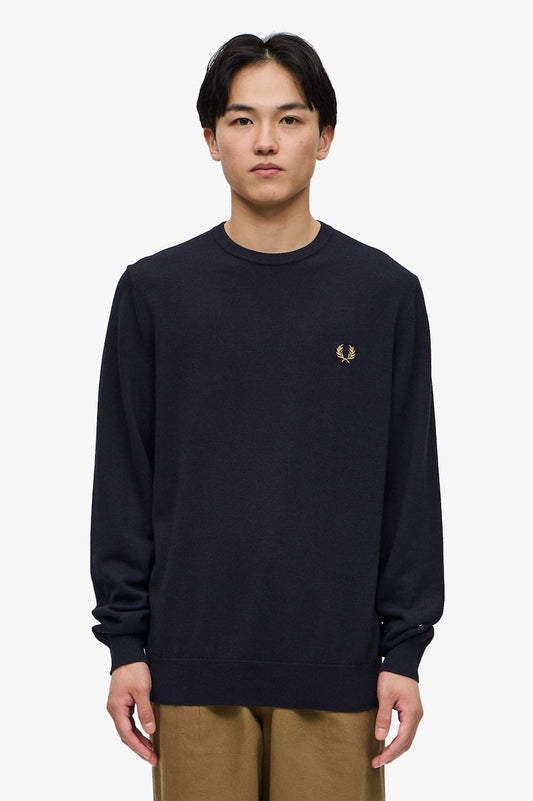 FRED PERRY CREW NECK SWEATER