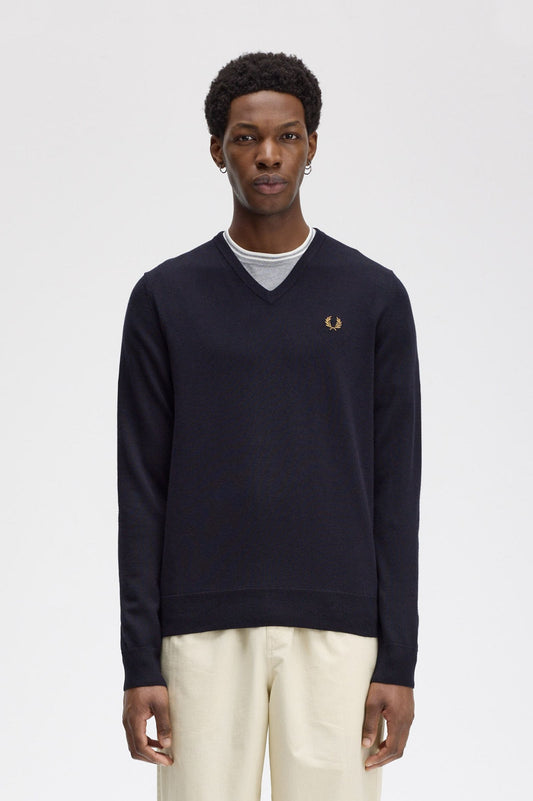 JERSEY CON CUELLO DE PICO CLÁSICO DE FRED PERRY