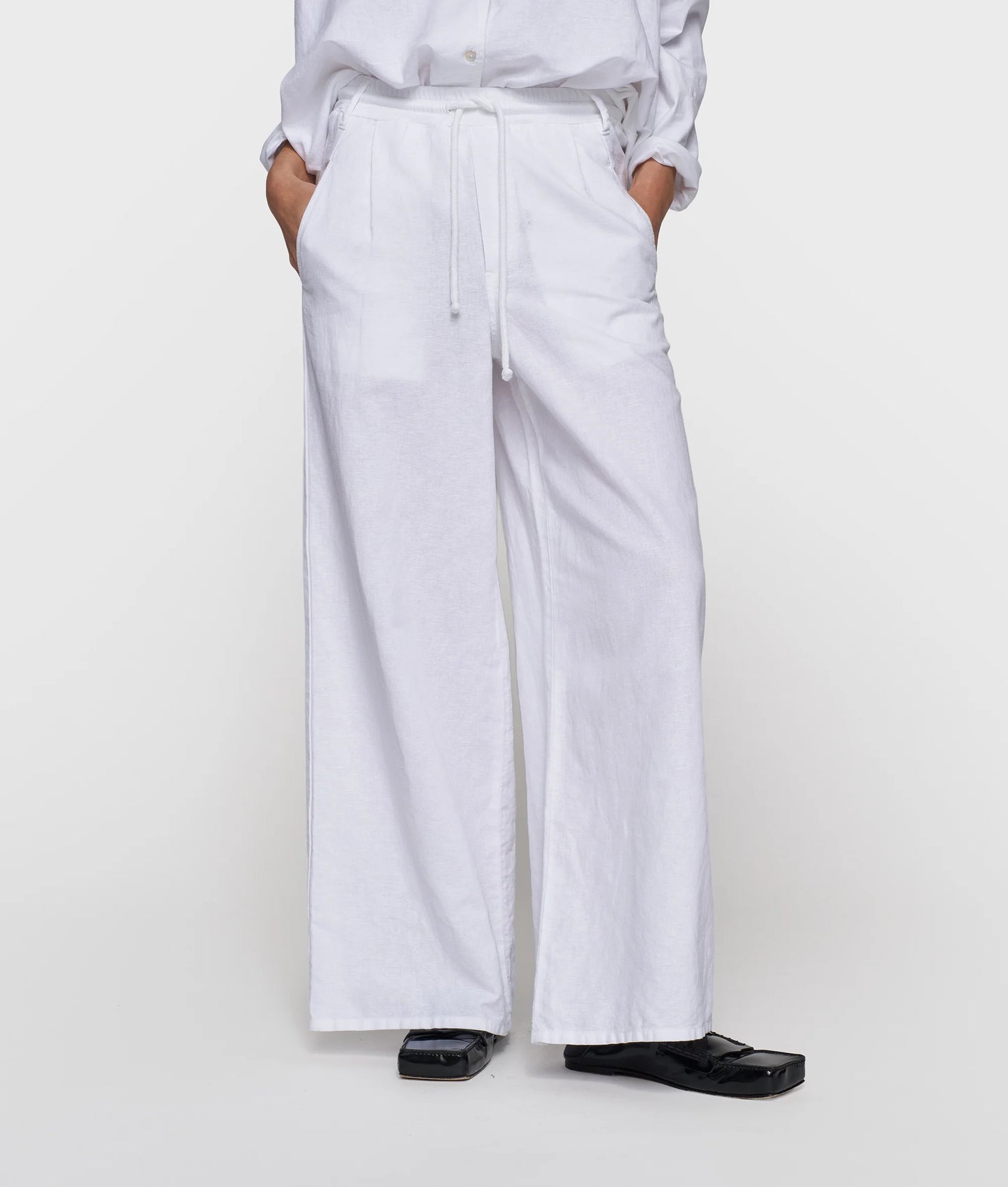 Pantalones de algodón y lino