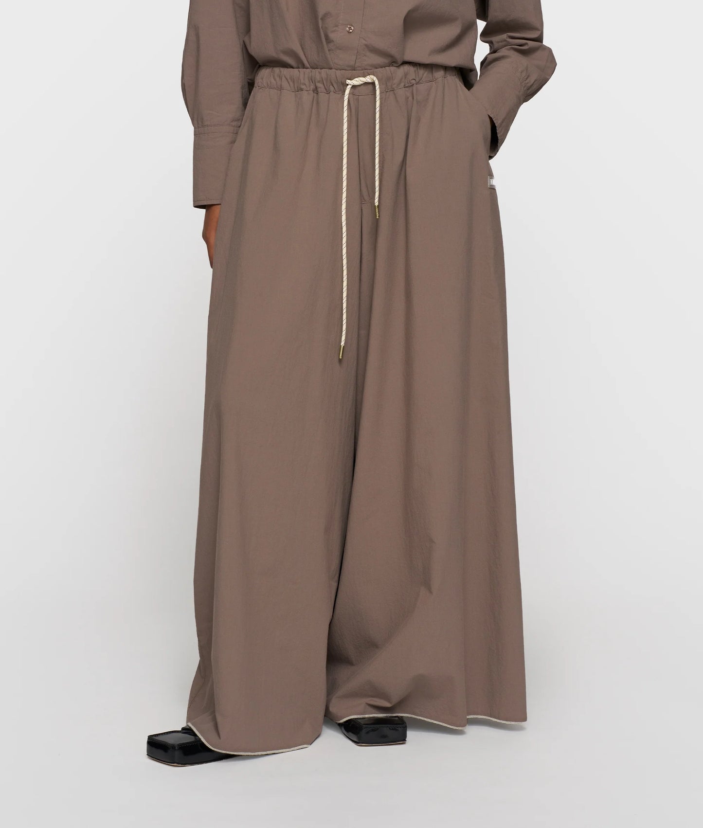 PANTALONES ANCHOS DE POPELÍN DE 10DAYS