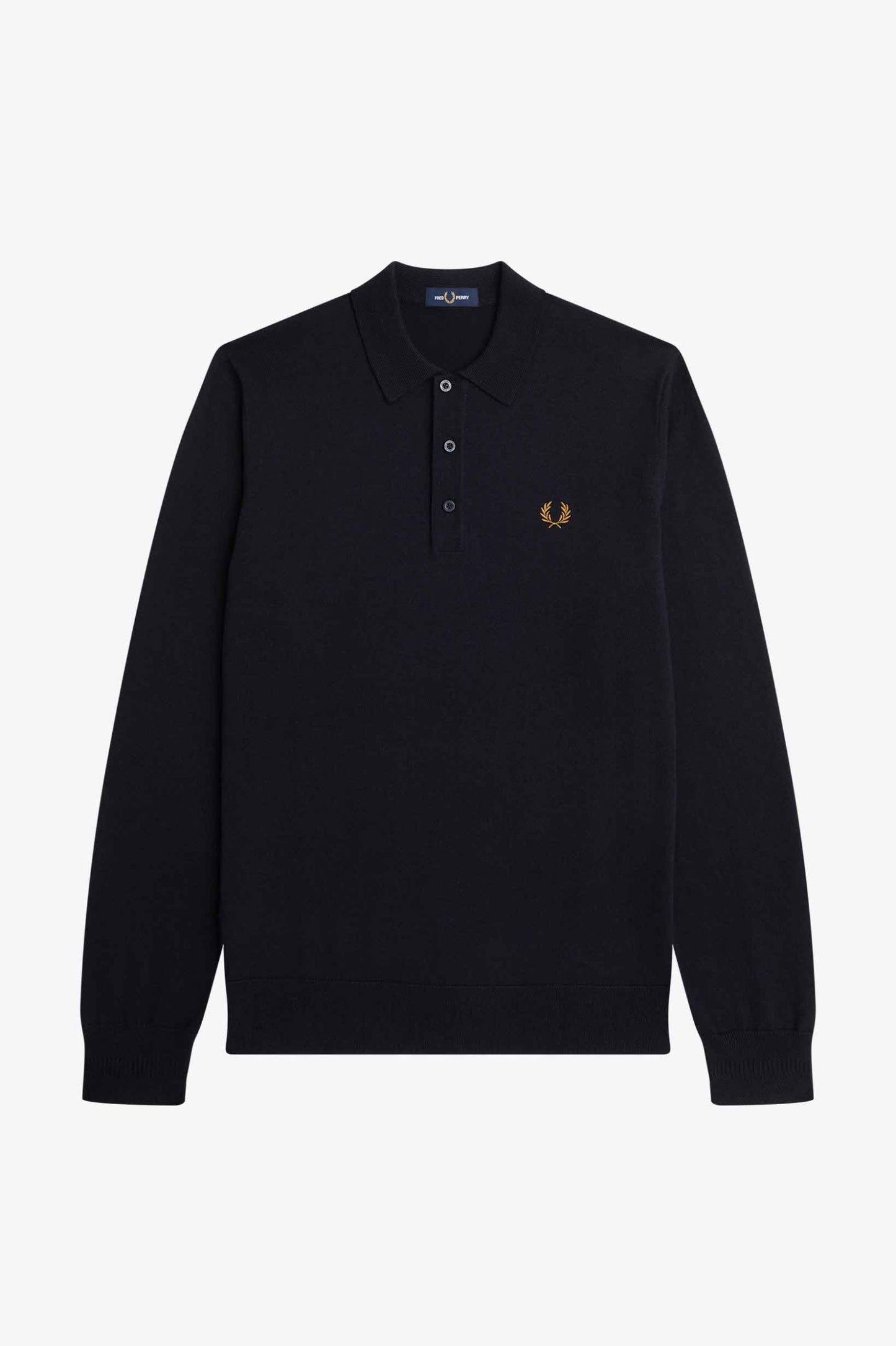 POLO AZUL DE MANGA LARGA DE FRED PERRY