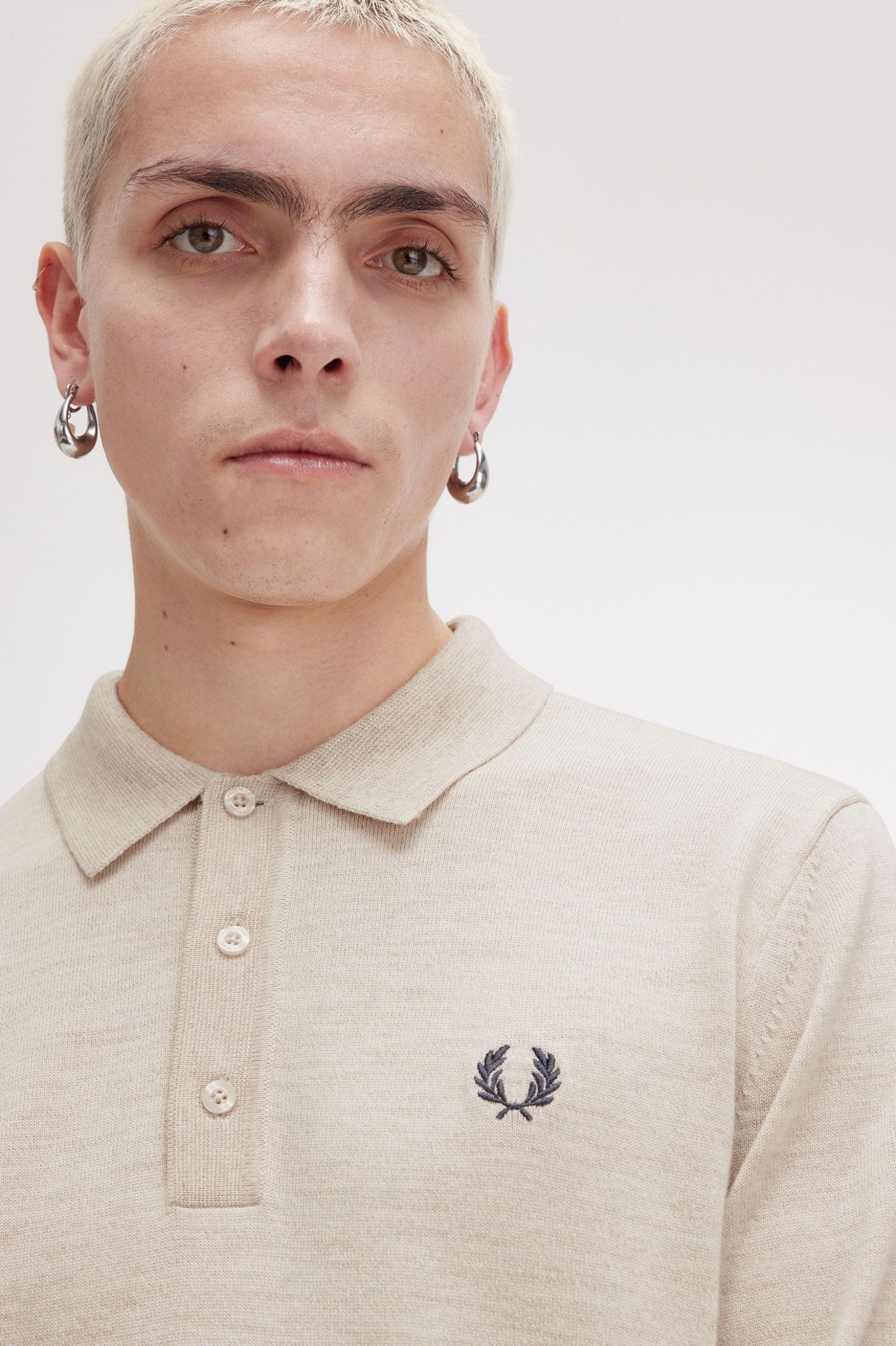 POLO DE PUNTO DE MANGA LARGA DE FRED PERRY