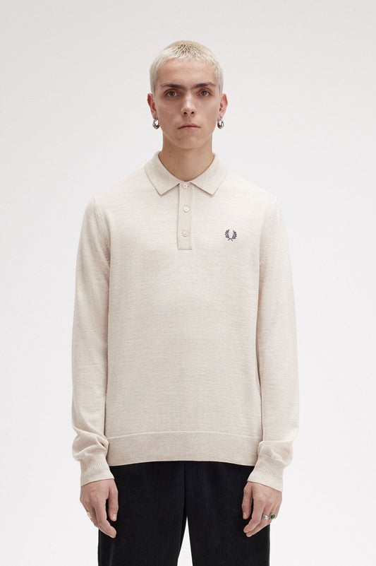 POLO DE PUNTO DE MANGA LARGA DE FRED PERRY