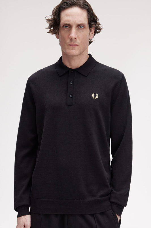 POLO DE PUNT DE MÀNIGA LLARGA DE FRED PERRY 