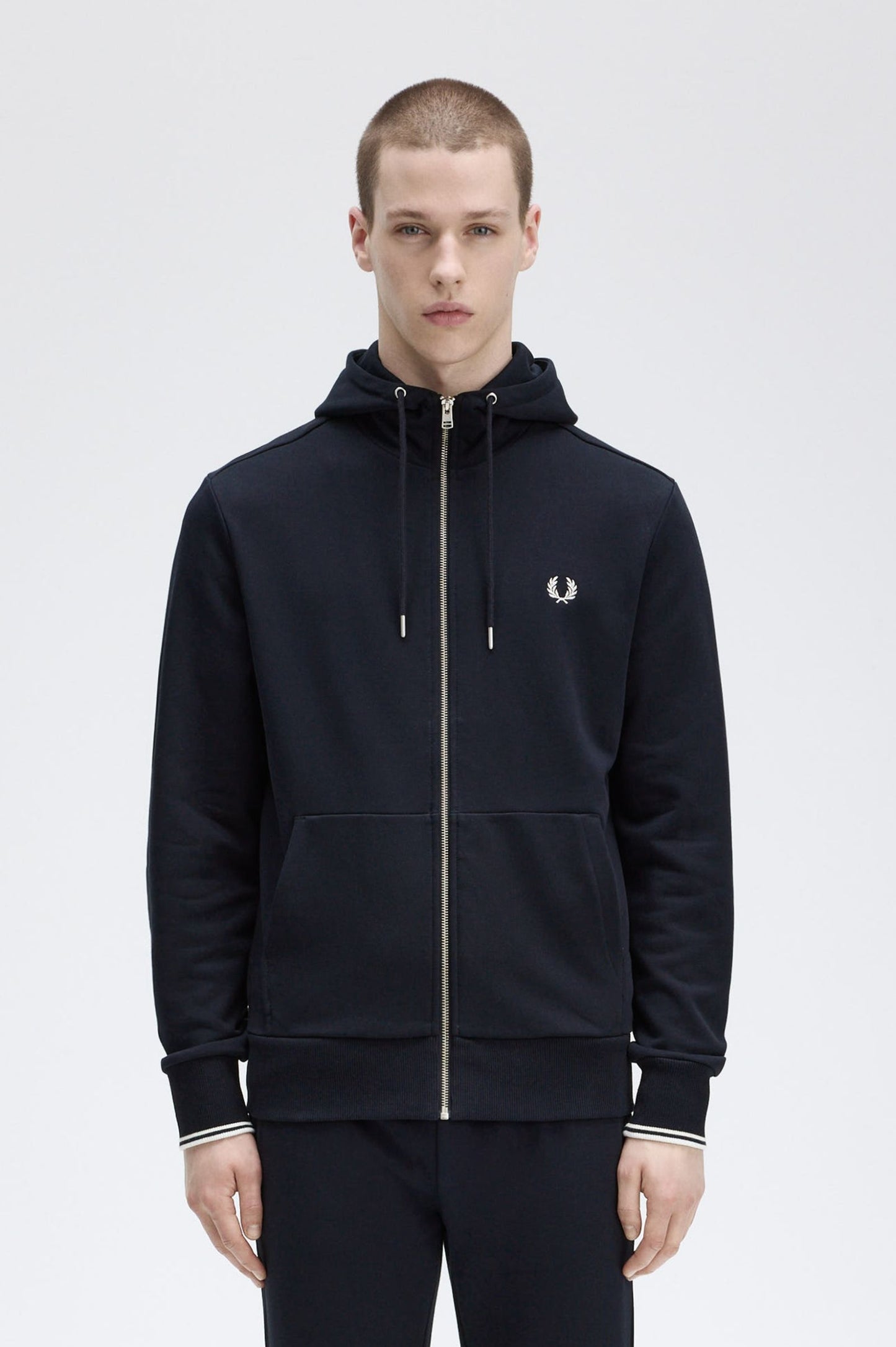 SUDADERA CON CAPUCHA Y CREMALLERA DE FRED PERRY