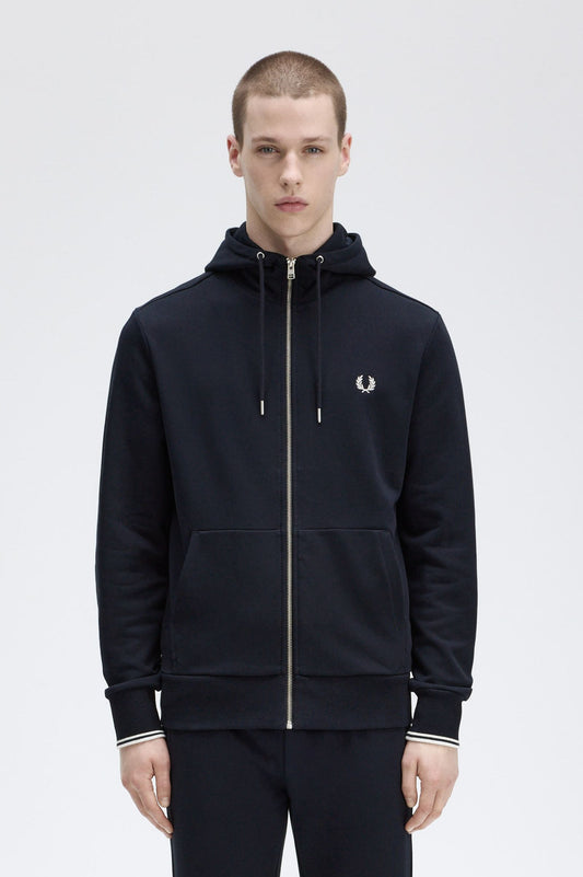 SUDADERA CON CAPUCHA Y CREMALLERA DE FRED PERRY