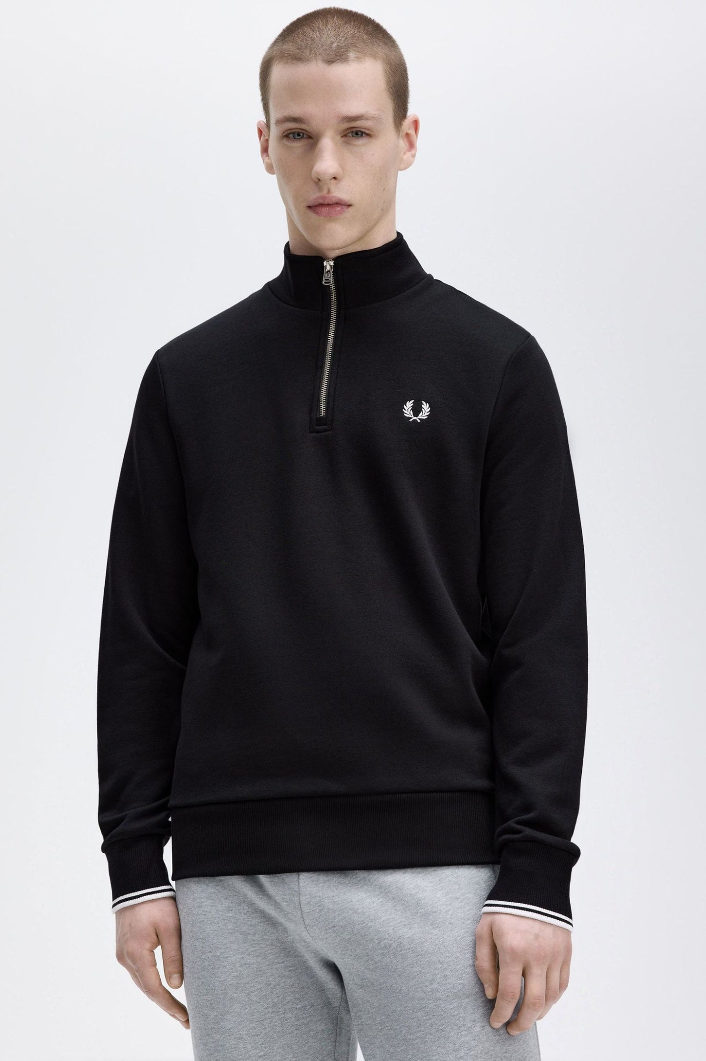 SUDADERA CON CREMALLERA DE FRED PERRY