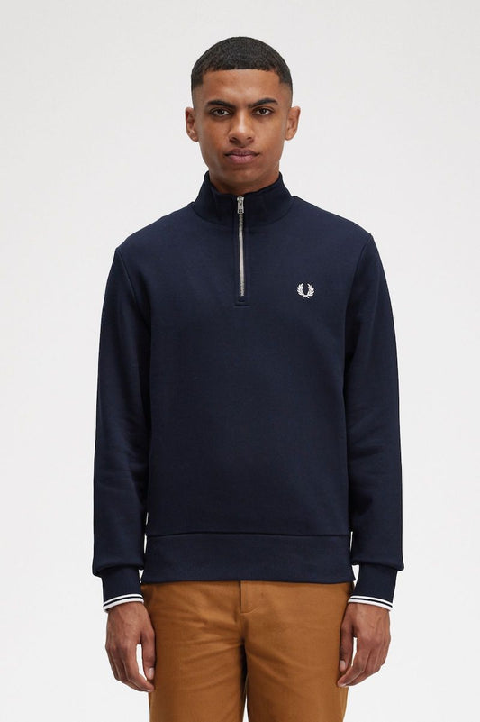 SUDADERA DE MEDIA CREMALLERA DE FRED PERRY