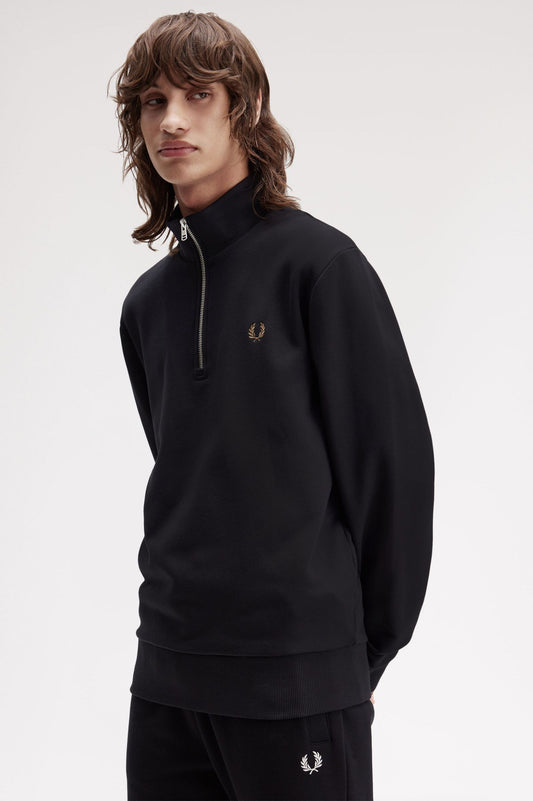 SUDADERA CON MEDIA CREMALLERA DE FRED PERRY