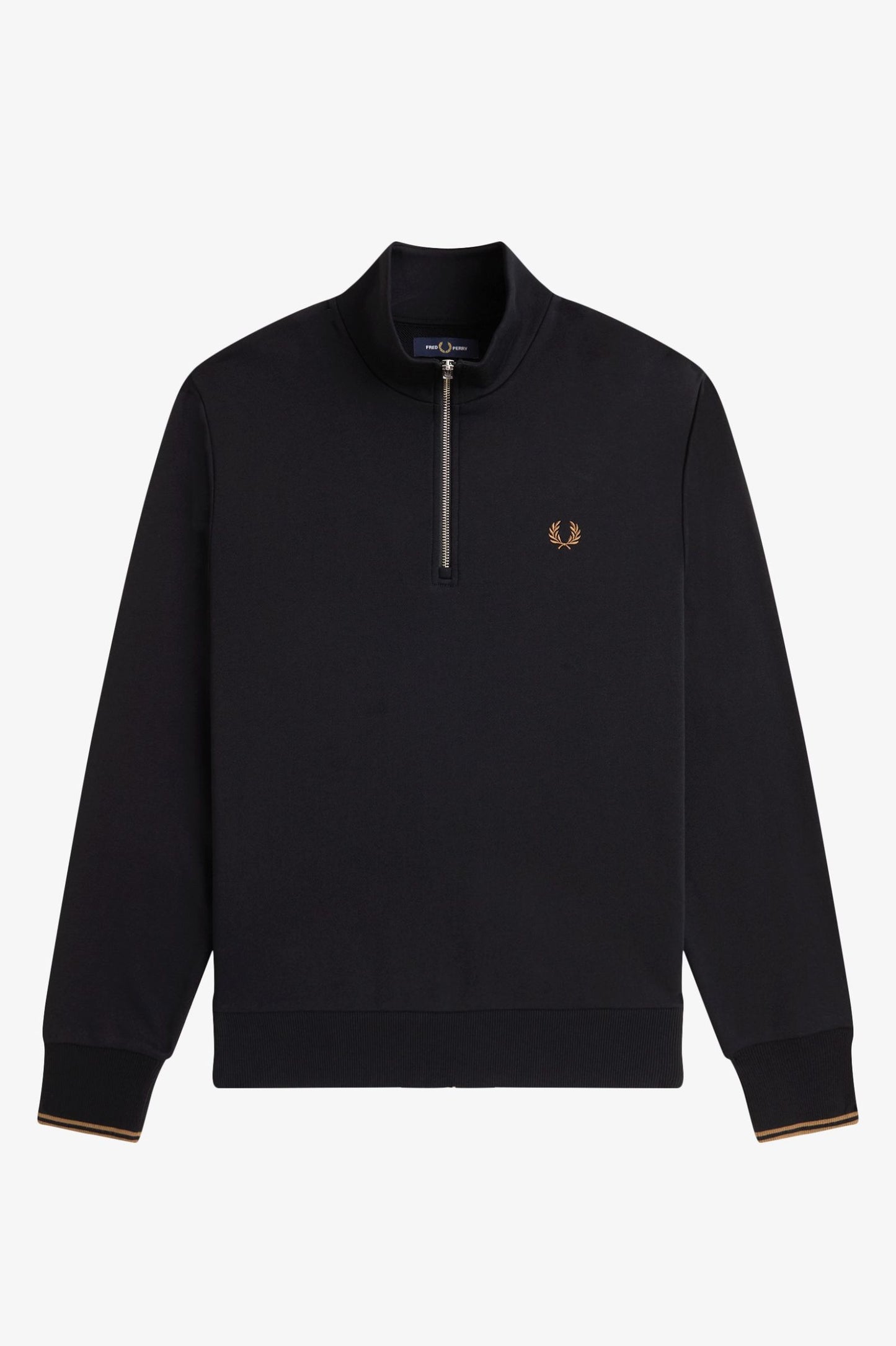 SUDADERA CON MEDIA CREMALLERA DE FRED PERRY