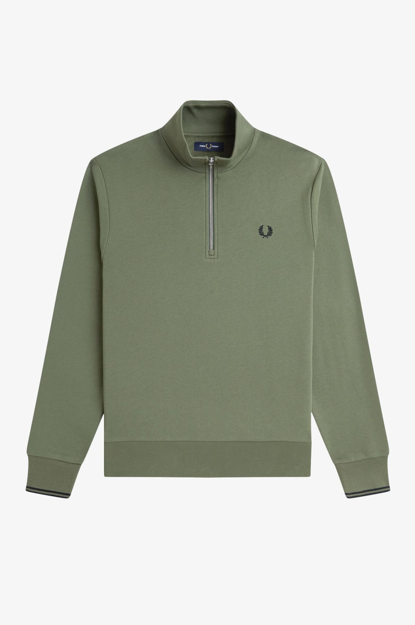 SUDADERA CON MEDIA CREMALLERA DE FRED PERRY