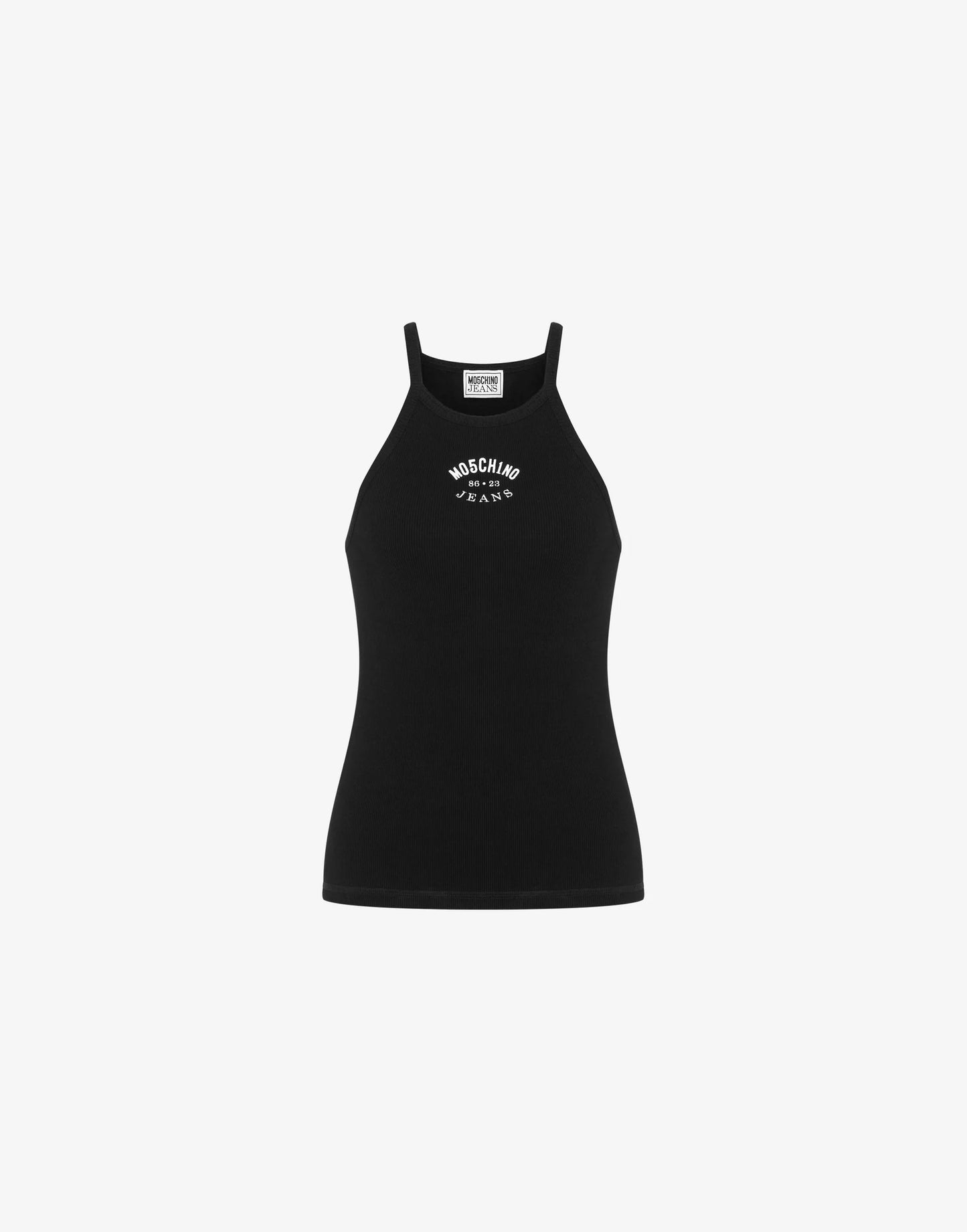 TOP DE ALGODÓN ELÁSTICO ACANALADO DE MOSCHINO JEANS