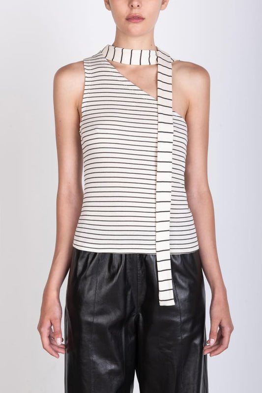 TOP RAYADO ASIMÉTRICO DE ALYSI