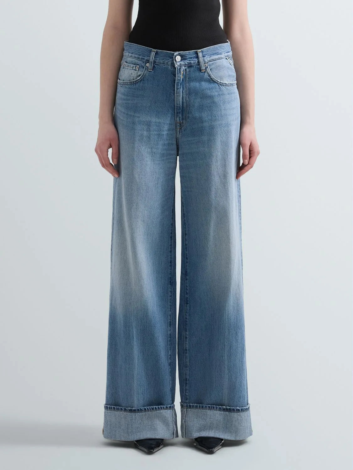 VAQUEROS WIDE LEG DE REPLAY
