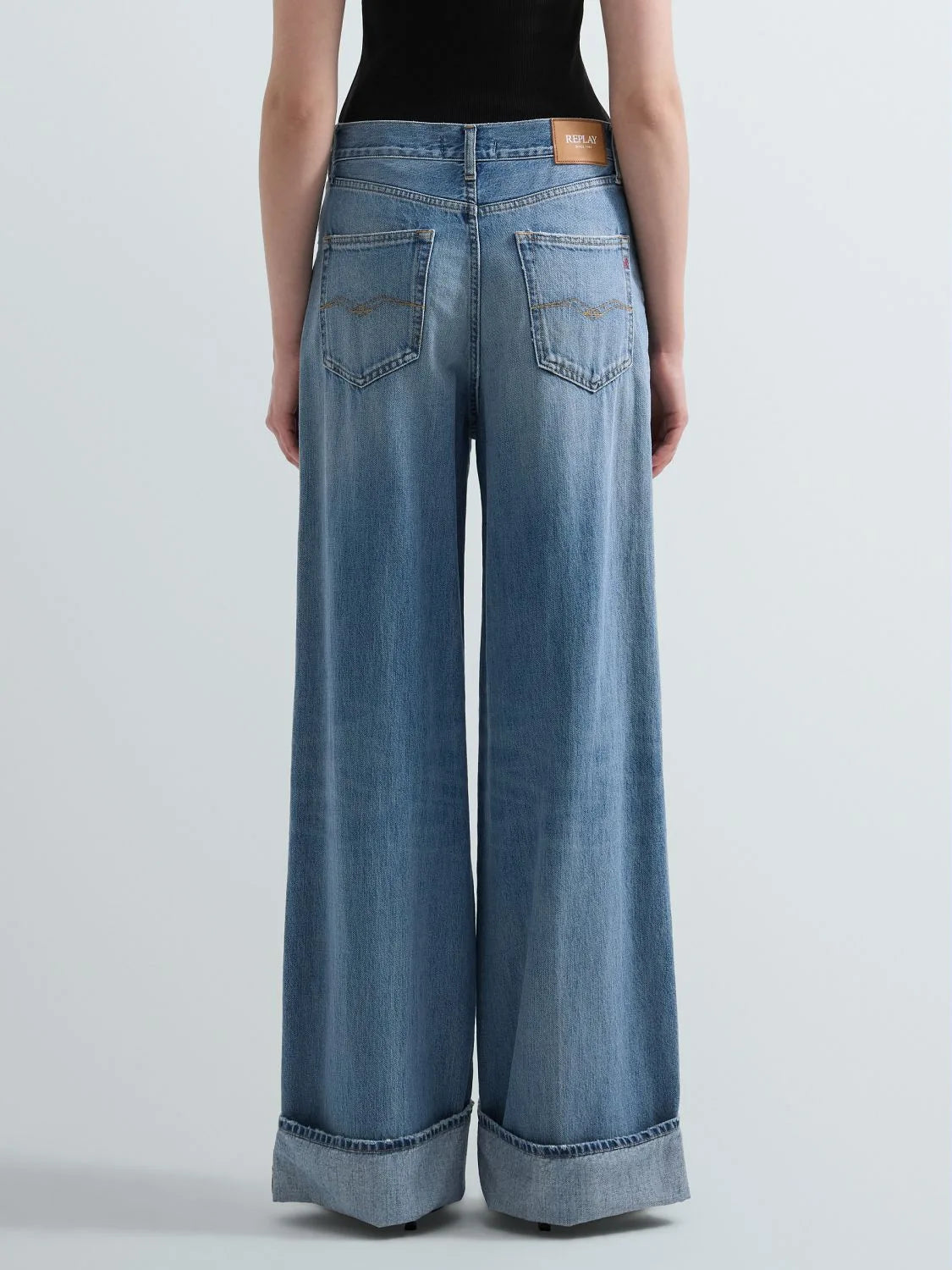 VAQUEROS WIDE LEG DE REPLAY